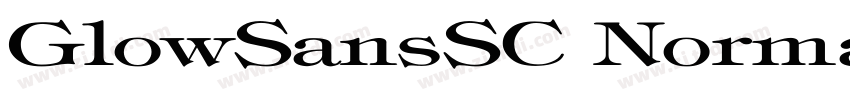 GlowSansSC Normal Ex字体转换